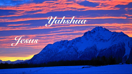 Picture of Mountains with Jesus' name
